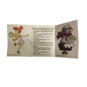 Hanna Barbera Jetson & Flintstones Iron-On Wilma Rosey Robot 1992 Vintage